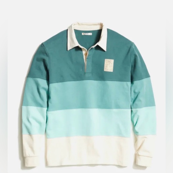 Marine Layer Other - Marine Layer MARGE Size 100% Cotton Rugby Polo Shirt Corduroy Collar M/L